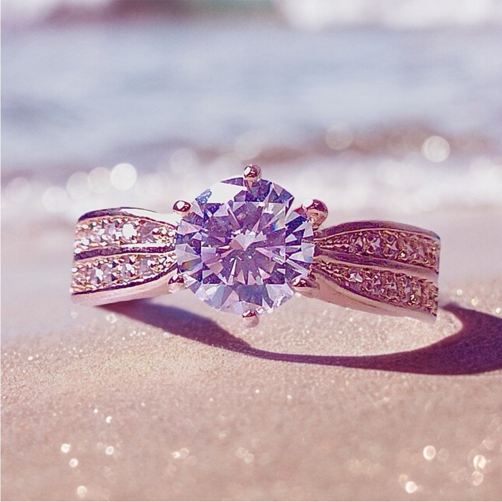Rose Gold Sterling Silver Plated Ring